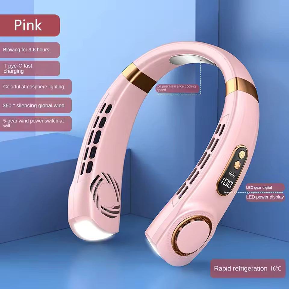 AuraBreeze™ — Hands-Free Neck Fan