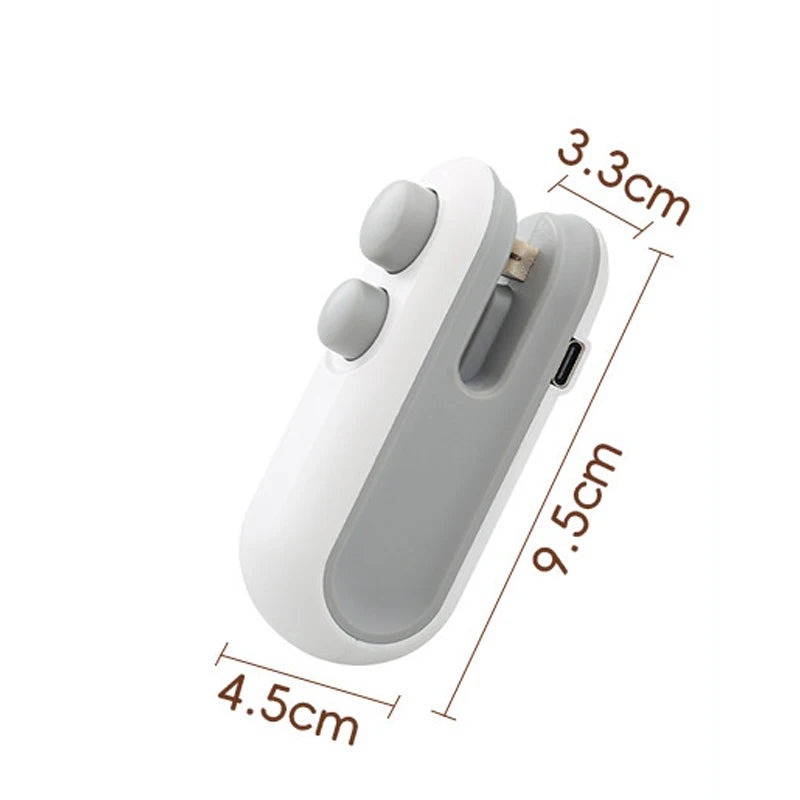 2 in 1 Sealer Cutter Multifunctional Mini Bag Sealer Portable Resealer Machine Handheld Bag Sealing Machine for Plastic Bags